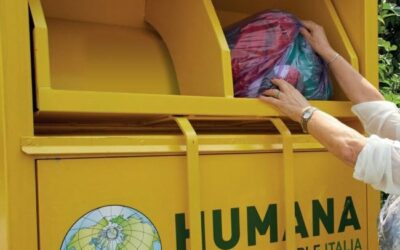 Humana raccoglie in Vallecamonica 350.000 chili di abiti usati