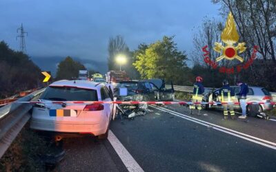 Pisogne, schianto tra quattro auto e traffico in tilt all’alba