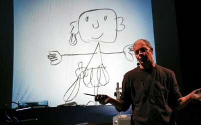 A Boario Terme il teatro disegnato di Gek Tessaro per il progetto Leggo per Te